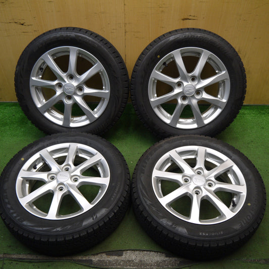 バリ溝！21年！キレイ！8.5分★ダイハツ タント 純正 155/65R14 スタッドレス ブリヂストン ブリザック VRX2 14インチ PCD100/4H★5080506Hス