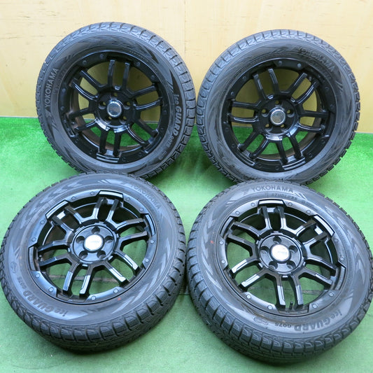 バリ溝！22年！キレイ！9.5分★レネゲード トレイルホーク 等 235/55R17 スタッドレス ヨコハマ アイスガード G075 B-LUGNAS FRD 17インチ PCD110/5H★5070801HAス