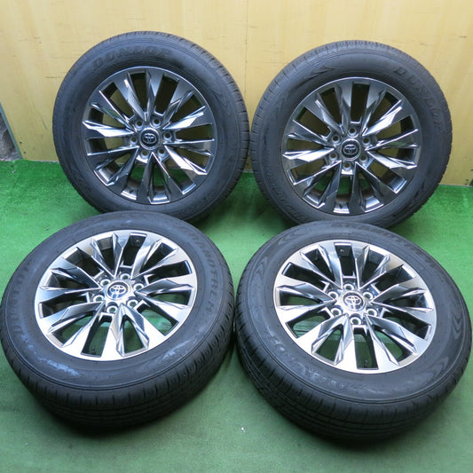バリ溝！24年！キレイ！9分◎トヨタ ランクル 300 ZX 純正 265/55R20 ダンロップ グラントレック PT5A 20インチ PCD139.7/6H◎6092409HAノ