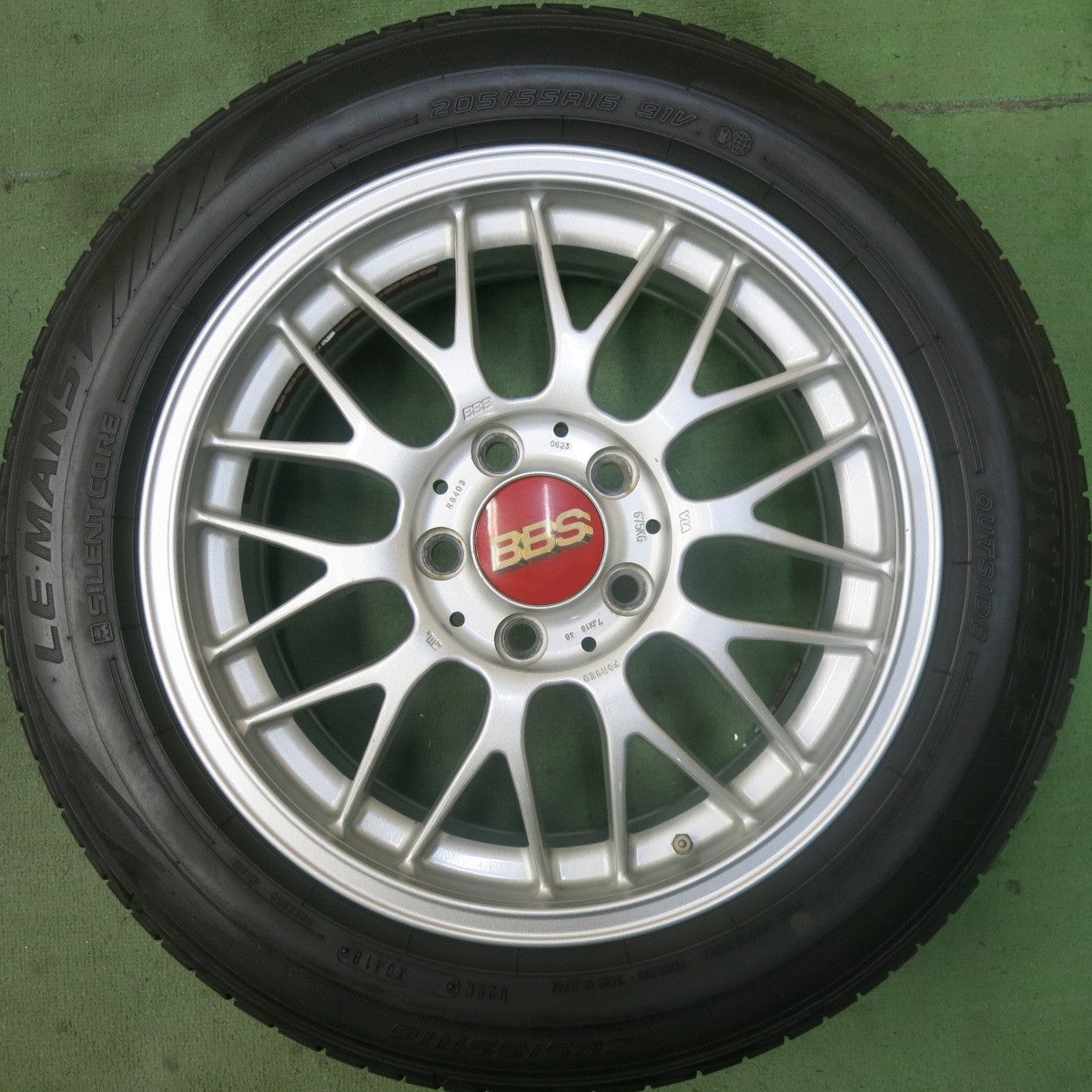 バリ溝！9.5分★ワーゲン 等 BBS RG-F RG403 鍛造 205/55R16 ダンロップ LE MANS V ルマン5 16インチ PCD112/5H★5092002SKノ