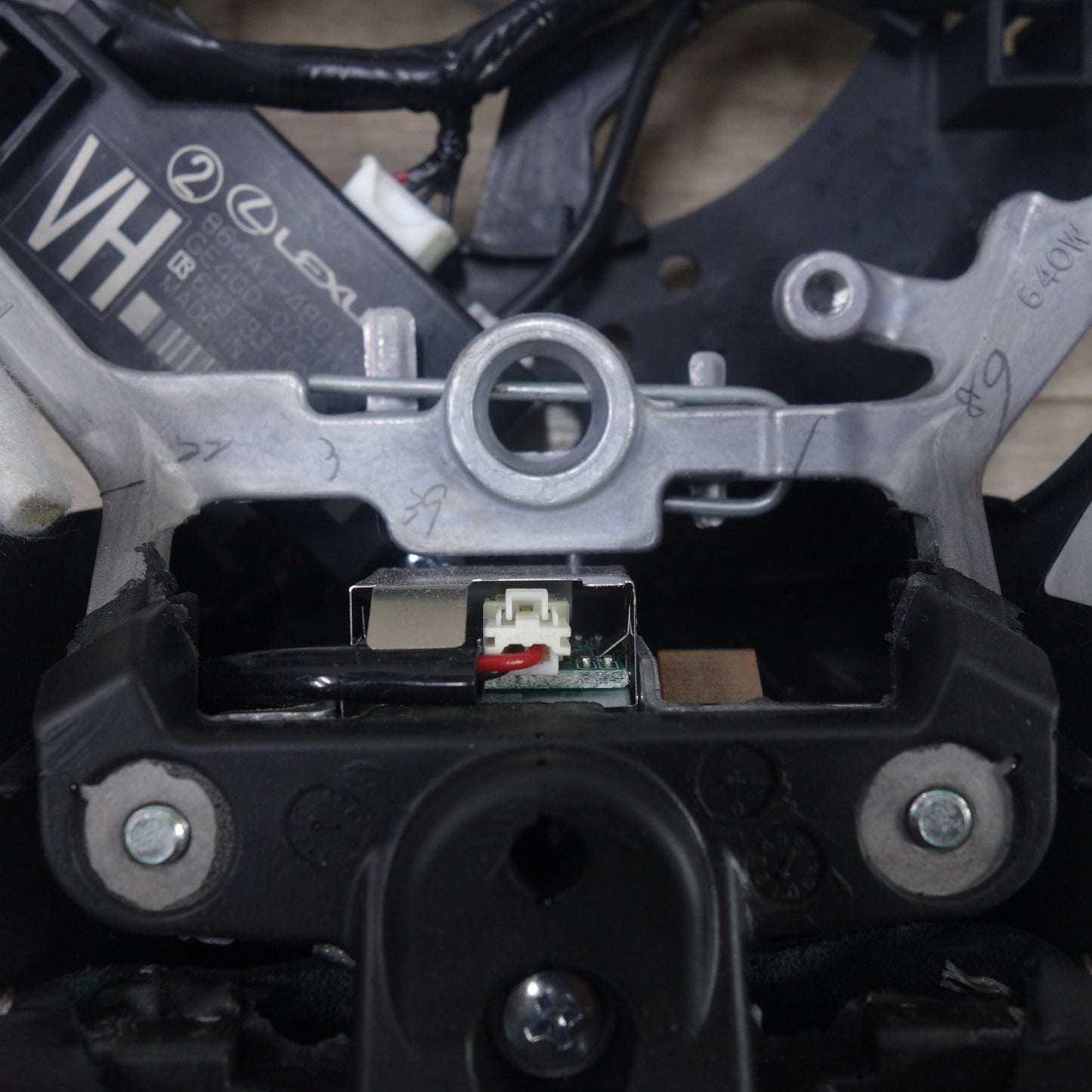 [送料無料] キレイ◆レクサス 純正 ウッド ステアリング ハンドル GS120-06400 864A1-48011 RX ウッド レザー コンビ◆