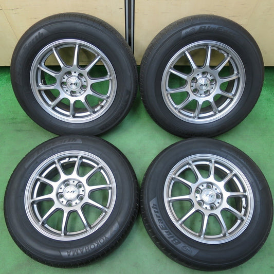 4本価格★プリウス 等 195/65R15 ヨコハマ ブルーアース AE01F LCZ 社外 アルミ 15インチ PCD100/5H★5031808イノ