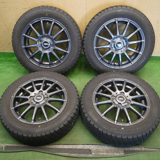 バリ溝！キレイ！9.5分以上◎スタッドレス 155/65R14 グッドイヤー アイスナビ6 TEAD テッド 14インチ PCD100/4H◎6082606Hス