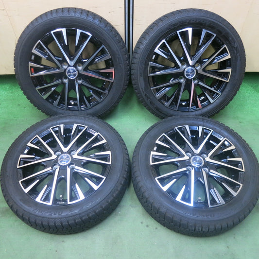 バリ溝！21年！キレイ！9分★スタッドレス 165/60R15 トーヨー オブザーブ GIZ2 SMACK ENKEI AME スマック エンケイ 15インチ ハスラー ソリオ 等 PCD100/4H★5112702SKス