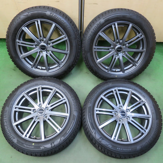 バリ溝！23年！キレイ！9.5分◎スタッドレス 225/55R18 ブリヂストン ブリザック DM-V3 BALMINUM BR10 バルミナ 18インチ PCD114.3/5H◎6082902イス