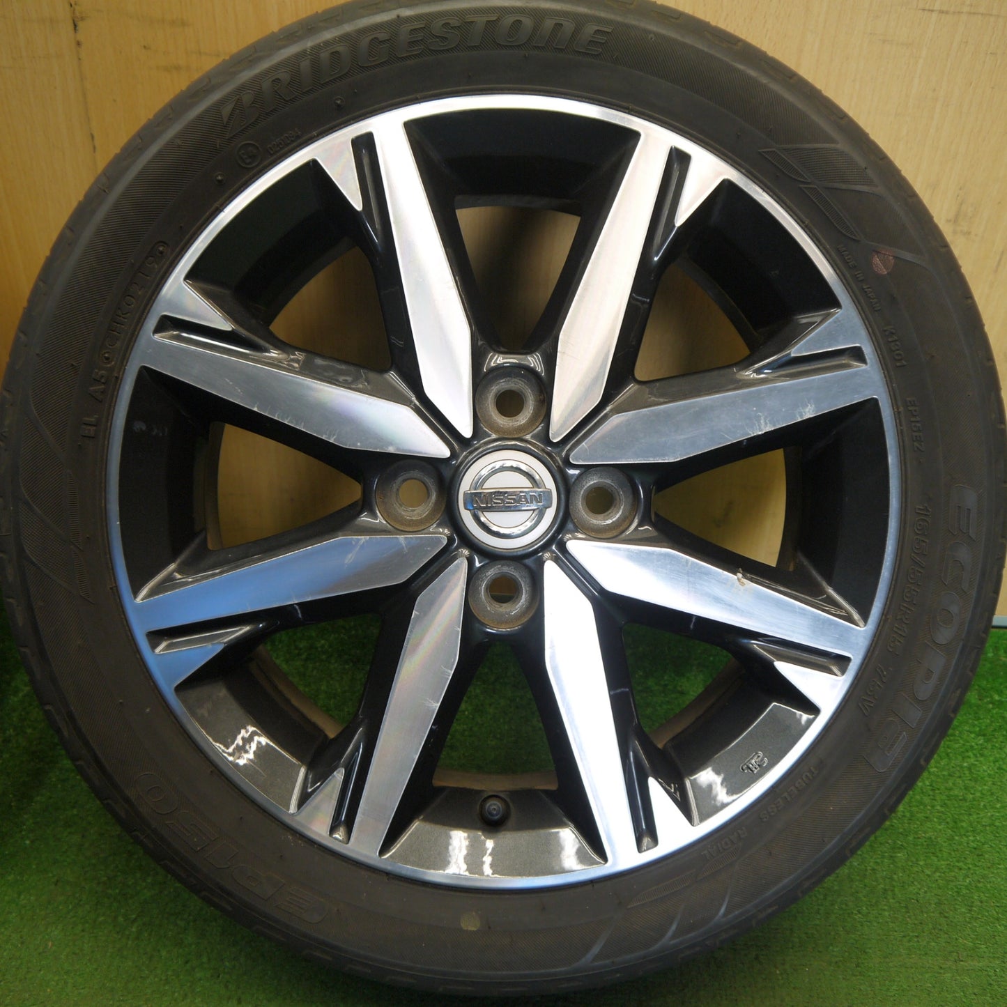 4本価格★日産 デイズ ルークス ハイウェイスター 純正 165/55R15 ブリヂストン エコピア EP150 15インチ PCD100/4H★6042406Hノ