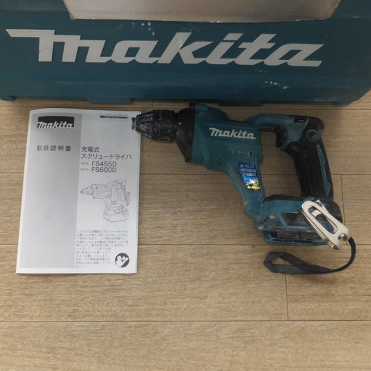 [送料無料] ジャンク★マキタ makita 充電式スクリュードライバ FS600DRG  18V 本体のみ　説明書 ケースあり★