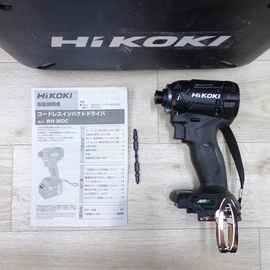 [送料無料] ◆HiKOKI コードレス インパクト ドライバ WH36DC 本体のみ 電動 工具 充電式 DIY ハイコーキ◆