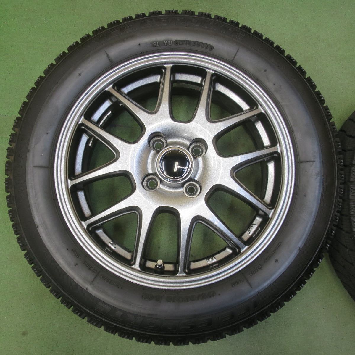 バリ溝！22年！キレイ！8.5分◎スタッドレス 175/65R15 アイス エスポルテ ZACK JP-205 MONZA ザック モンツァ 15インチ PCD100/4H◎6082907イス