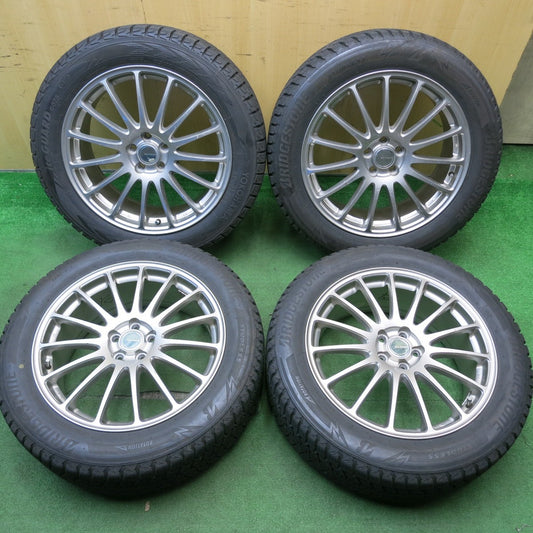 バリ溝！23年！9分★フォレスター 等 225/55R18 スタッドレス ブリヂストン ブリザック DM-V3 ヨコハマ アイスガード G075 ECO FORME PCD100/5H★5050502HAス