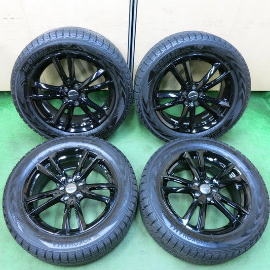 バリ溝！21年！キレイ！9.5分★ボルボ 等 EUROTECH 235/55R18 スタッドレス ヨコハマ アイスガード G075 ユーロテック 18インチ PCD108/5H★4121801SYス