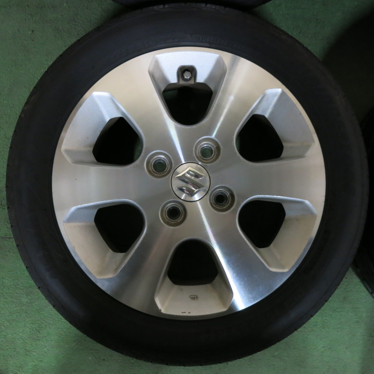 [送料無料] 4本価格★スズキ ワゴンR 純正 165/55R14 ブリヂストン ネクストリー エコピア 14インチ PCD100/4H★5022810SYノ