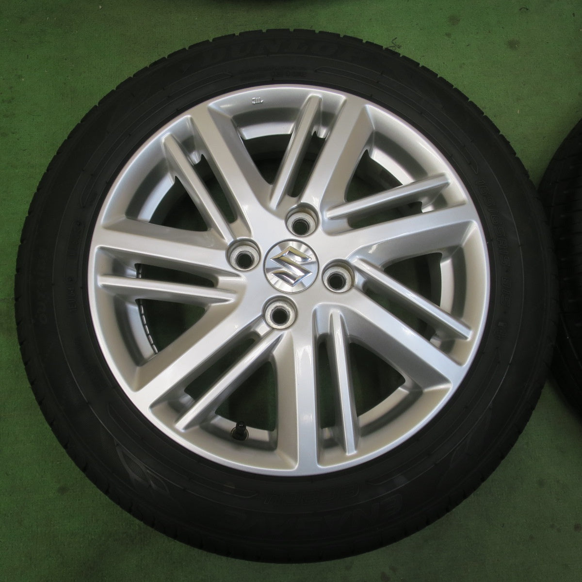 バリ溝！24年！キレイ！9分★スズキ MA37S ソリオ 純正 165/65R15 ダンロップ エナセーブ EC204 15インチ PCD100/4H★6021112イノ