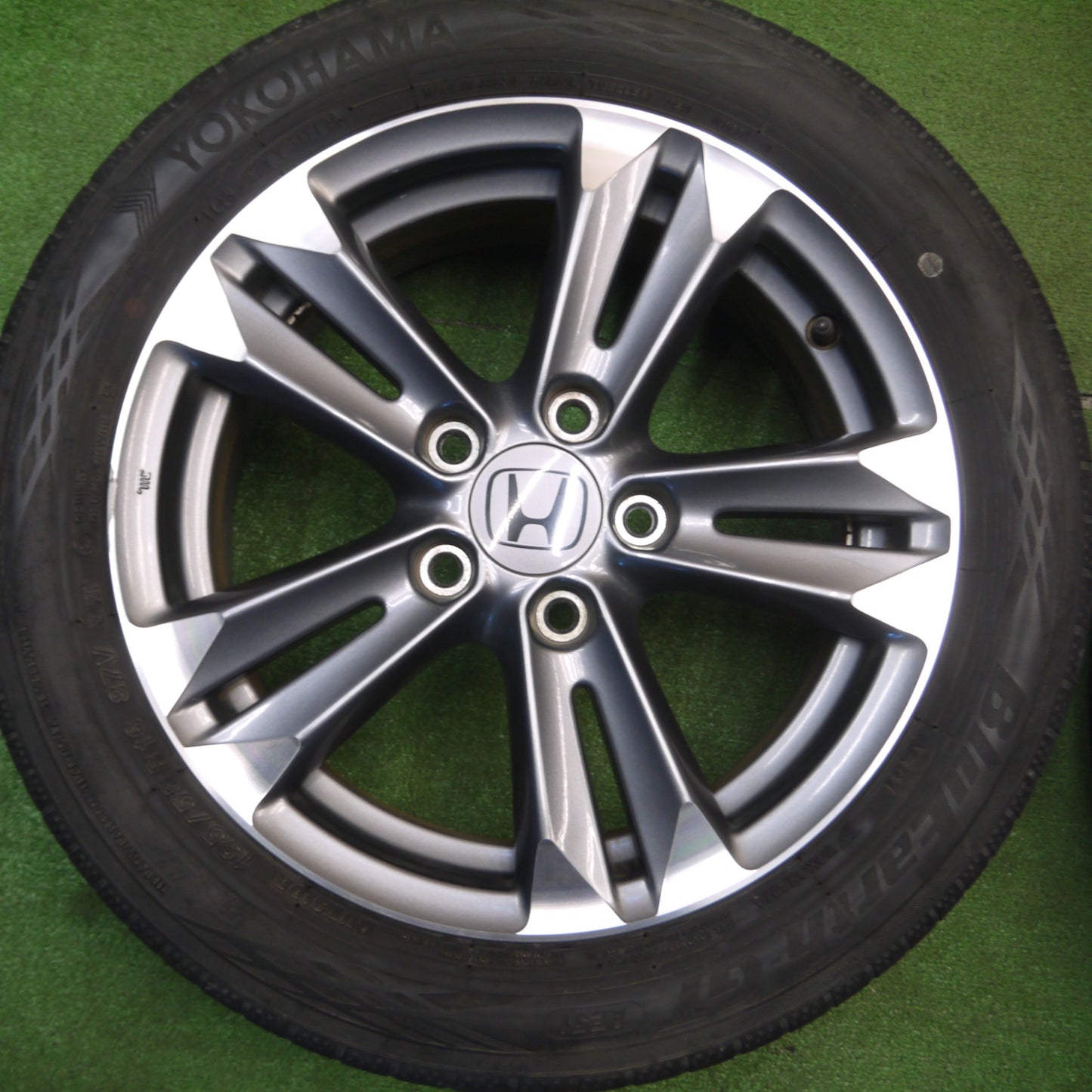 [送料無料] キレイ★ホンダ CR-Z 純正 195/55R16 ヨコハマ BluEarth-GT AE51 16インチ ブルーアース CRZ PCD114.3/5H★5011712Hノ