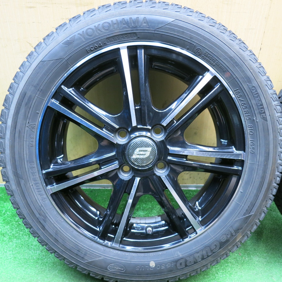 4本価格◎スタッドレス 165/65R15 ヨコハマ アイスガード iG50 プラス STRANGER ストレンジャー 15インチ 軽サイズ タフト ハスラー 等 PCD100/4H◎6101007HAス