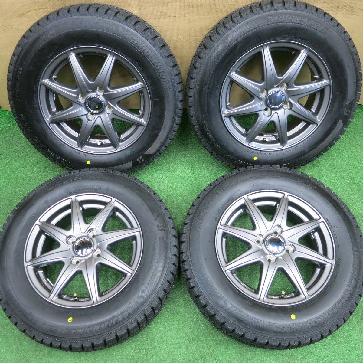 未使用！25年★スタッドレス 185/70R14 ブリヂストン アイスパートナー2 LAPORTA ラポルタ 14インチ PCD100/4H★6021804NKス