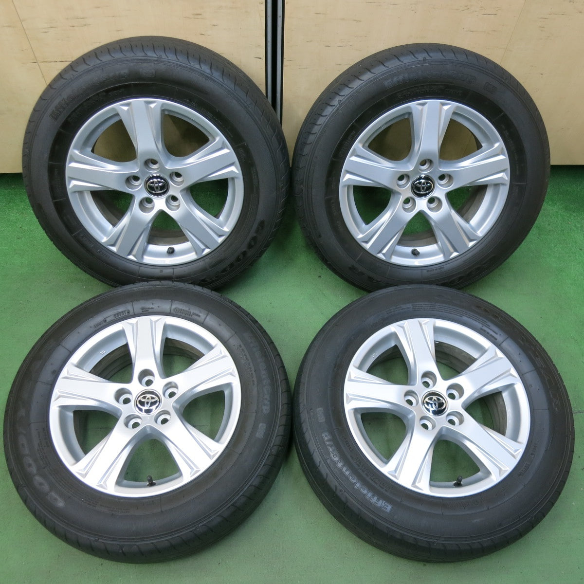 4本価格！21年★トヨタ 30系 アルファード ヴェルファイア 純正 215/65R16 グッドイヤー EfficientGrip 16インチ PCD114.3/5H★5050210SYノ
