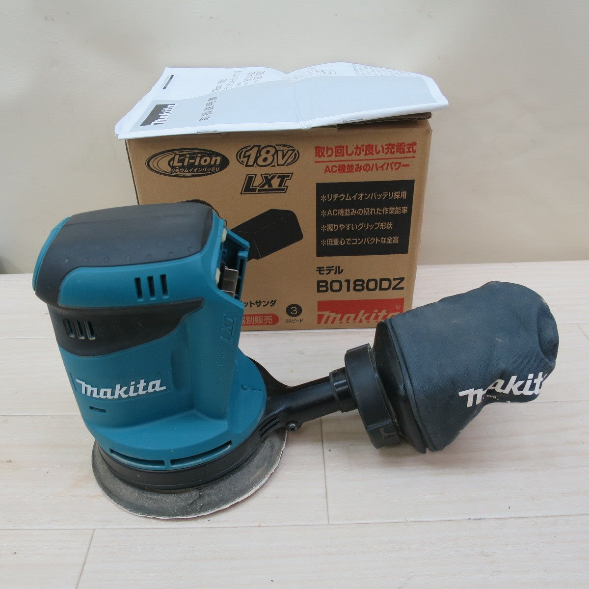☆マキタ 125mm 充電式 ランダム オービット サンダー BO180D 電動 工具 研摩 研磨 機 makita 18V☆