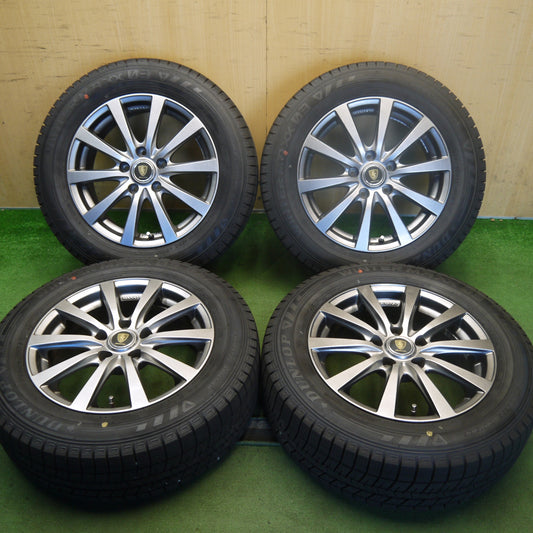 バリ溝！25年！キレイ！9.5分以上◎スタッドレス 205/60R16 ダンロップ ウインターマックス 03 MANARAY SPORT マナレイ スポーツ 16インチ PCD114.3/5H◎6081007Hス