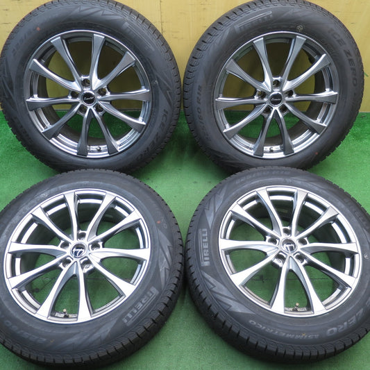 バリ溝！23年！キレイ！9.5分以上★スタッドレス 225/60R18 ピレリ アイスゼロ アシンメトリコ Exceeder エクシーダー 18インチ PCD114.3/5H★5052104NJス