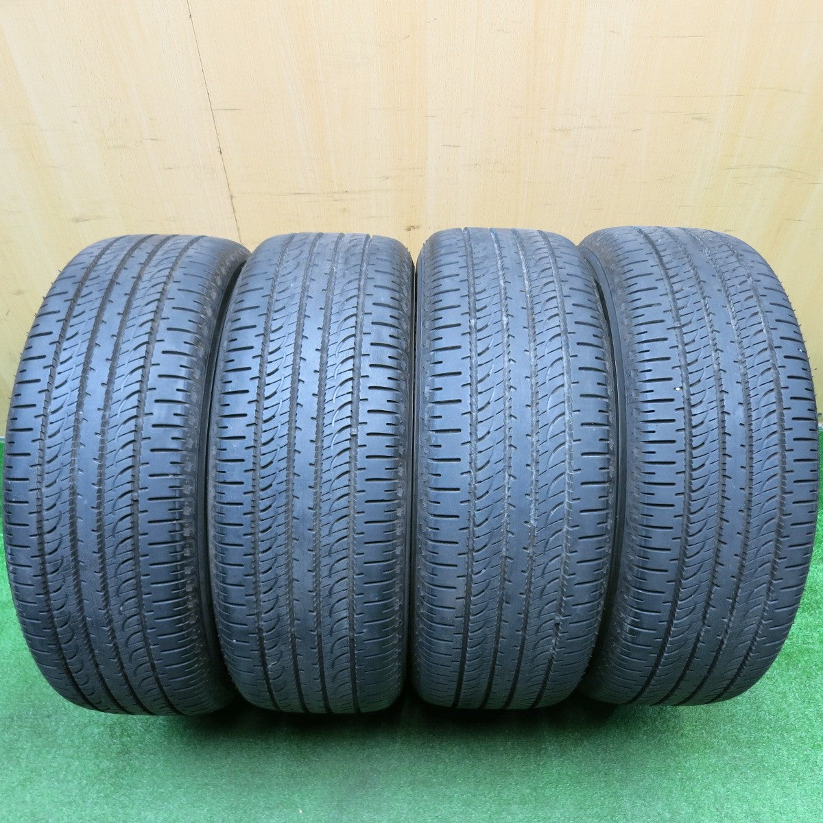 バリ溝！22年！キレイ！9.5分★三菱 デリカ D:5 アーバンギア 純正 225/55R18 ヨコハマ ジオランダー SUV G055 G055E 18インチ D5 PCD114.3/5H★5110805HAノ