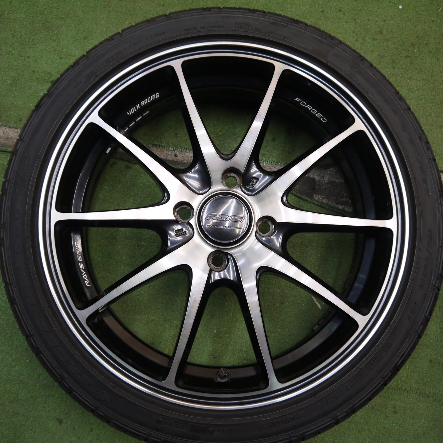 バリ溝！24年！キレイ！9.5分★RAYS VR G25 165/50R16 グッドイヤー イーグル LS2000 hybrid2 レイズ 16インチ 軽自動車 軽 サイズ PCD100/4H★5080503Hノ