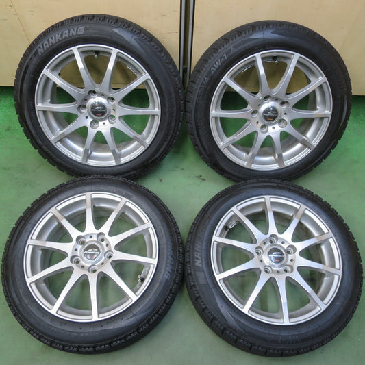 バリ溝！24年！9.5分以上◎スタッドレス 175/60R16 ナンカン アイス アクティバ AW-1 SCHNEIDER シュナイダー 16インチ PCD114.3/5H◎6072704イス