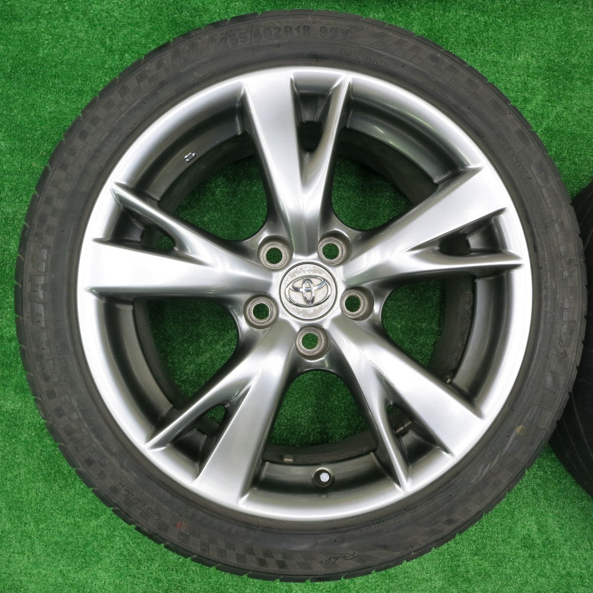 *送料無料* 4本価格★レクサス IS バージョンS 純正 225/40R18 255/40R18 レーダー RZ-500 Dimax R8+ 18インチ PCD114.3/5H★4072204NJノ