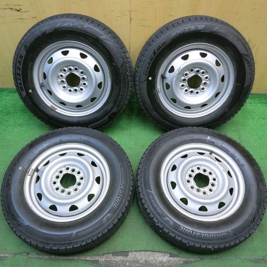 バリ溝！22年！8.5分★スタッドレス 145/80R13 ブリヂストン ブリザック VRX3 スチール 13インチ PCD100 110 114.3/4H マルチ★5062202HAス