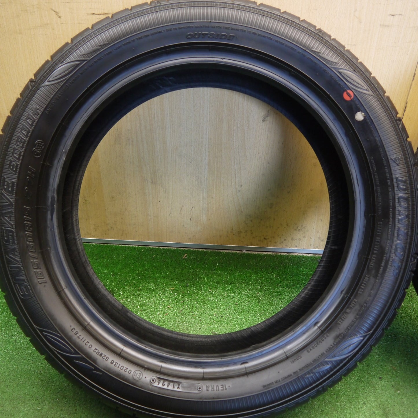 新車外し！26年★165/60R15 ダンロップ エナセーブ EC300+ タイヤ 15インチ ハスラー フレアクロスオーバー デリカミニ 等★6061505Hノタ