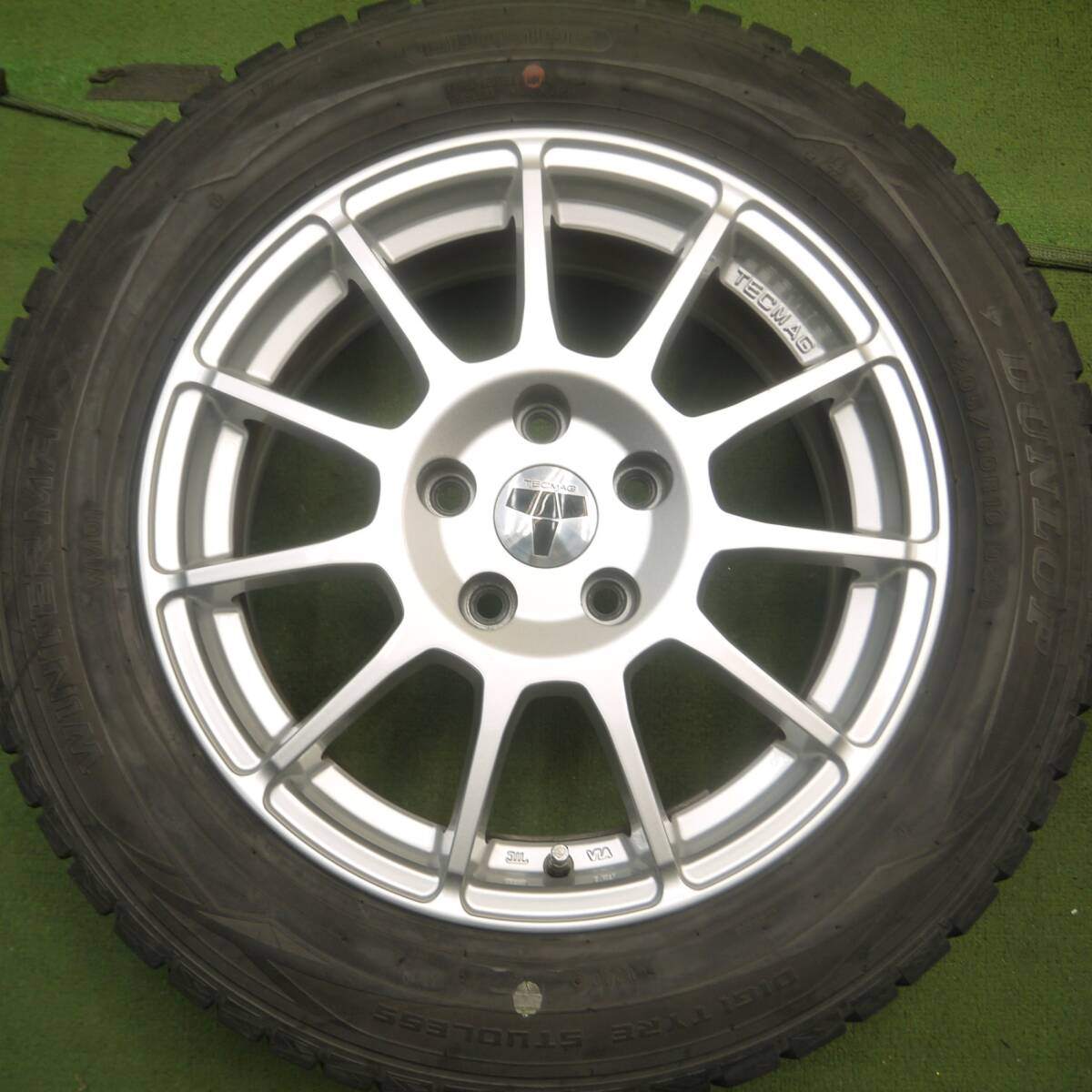 4本価格★ベンツ等 TECMAG 205/60R16 スタッドレス ダンロップ ウインターマックス WM01 PCD112/5H★4052709Hス