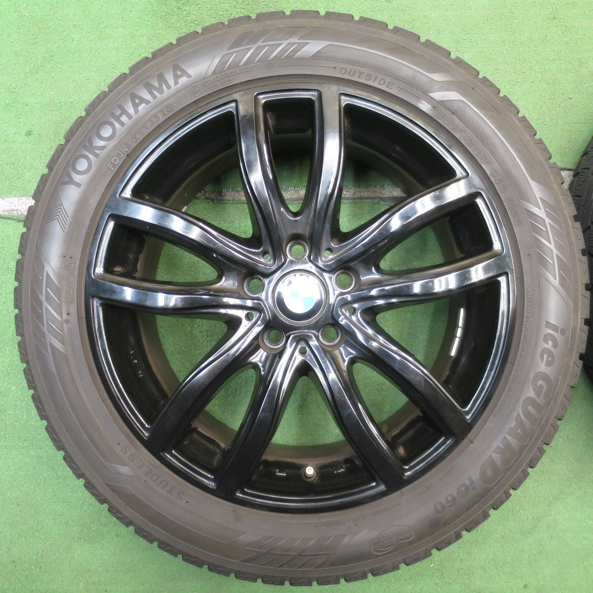 バリ溝！9分★BMW 等 MAK FAHR 225/50R17 スタッドレス ヨコハマ アイスガード iG60 17インチ ファー PCD112/5H★5071104NJス