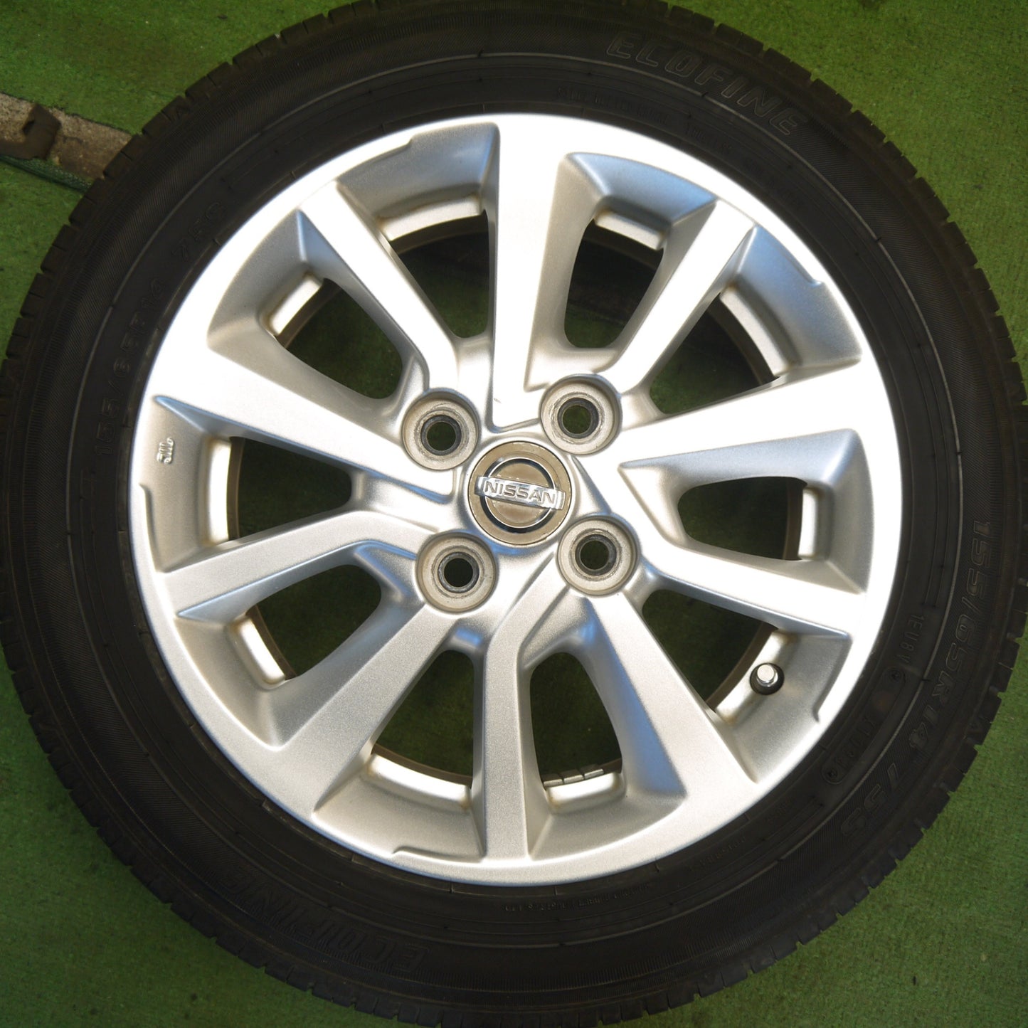 バリ溝！24年！キレイ！9分◎日産 デイズ ルークス 純正 155/65R14 ECOFINE エコファイン 14インチ PCD100/4H◎6071705Hノ