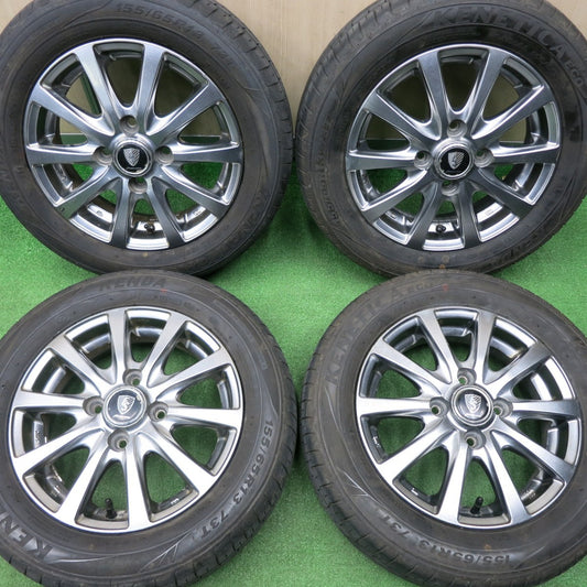 [送料無料] キレイ！24年★155/65R13 ケンダ KENETICA ECO MANARAY SPORT マナレイ スポーツ 13インチ PCD100/4H★4122403NJノ