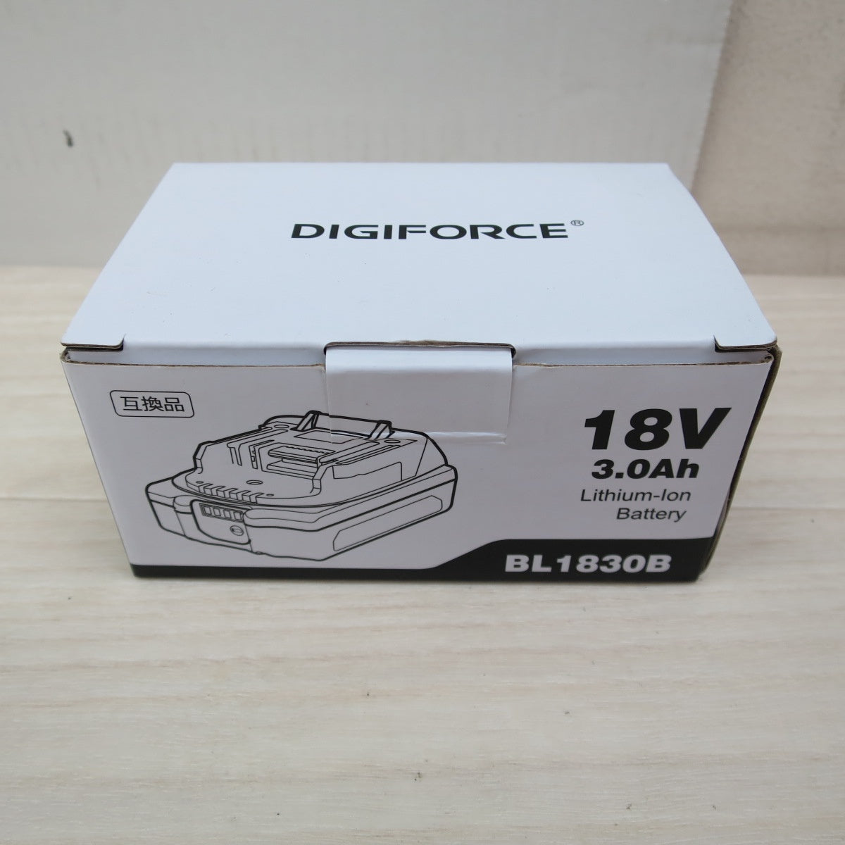 [送料無料] 美品☆DIGIFORCE デジフォース マキタ 互換 リチウム バッテリー 18V 3.0Ah BL1830B 外箱付き 電動 工具☆