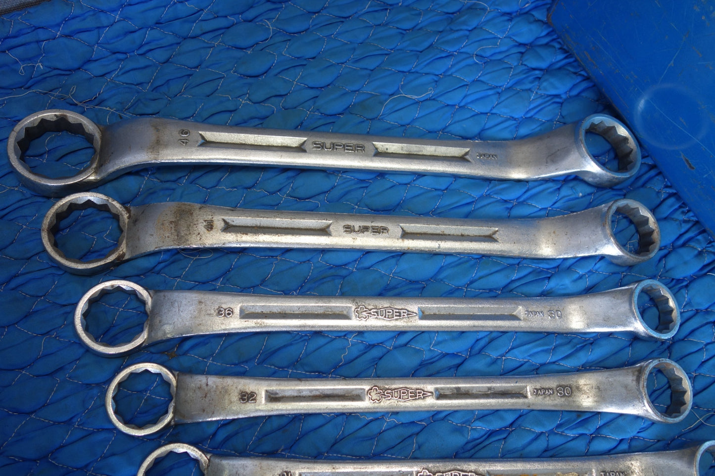 [送料無料] 8本まとめ売り☆SUPER TOOL 両口 メガネ レンチ  BOX付き めがね レンチ スーパー ツール 工具 道具☆