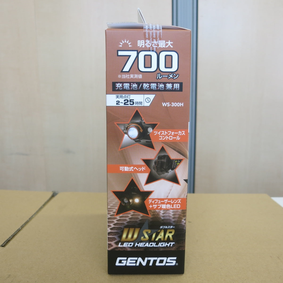 [送料無料] 未使用◆GENTOS ジェントス LED ヘッドライト WS-300H USB 充電式 700ルーメン ヘッドランプ 作業灯◆