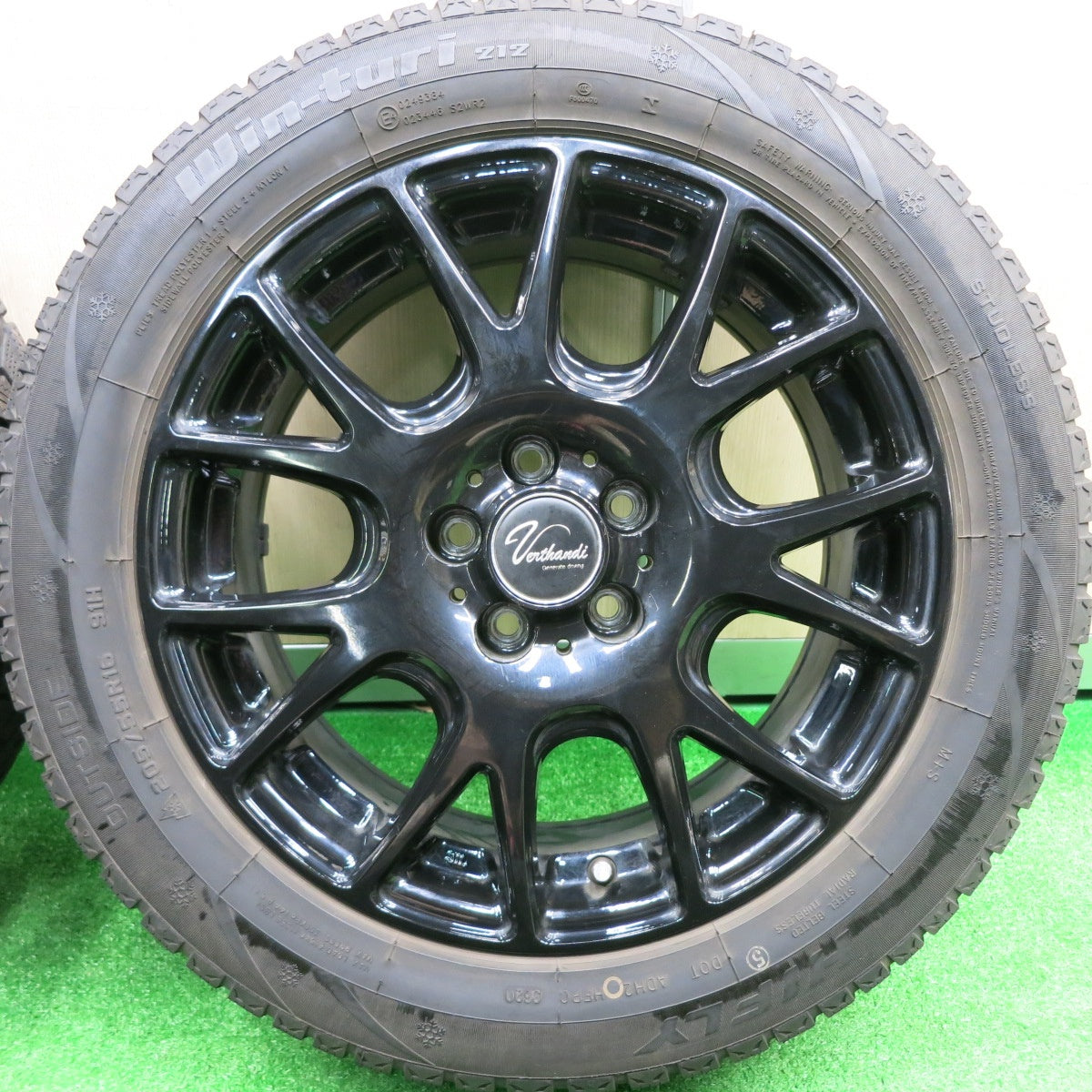 [送料無料] バリ溝！20年！9分★レガシィ等 205/55R16 スタッドレス ハイフライ Win-turi 212 Verthandi ヴェルサンディ ヴェルザンディ PCD100/5H★4093001HAス
