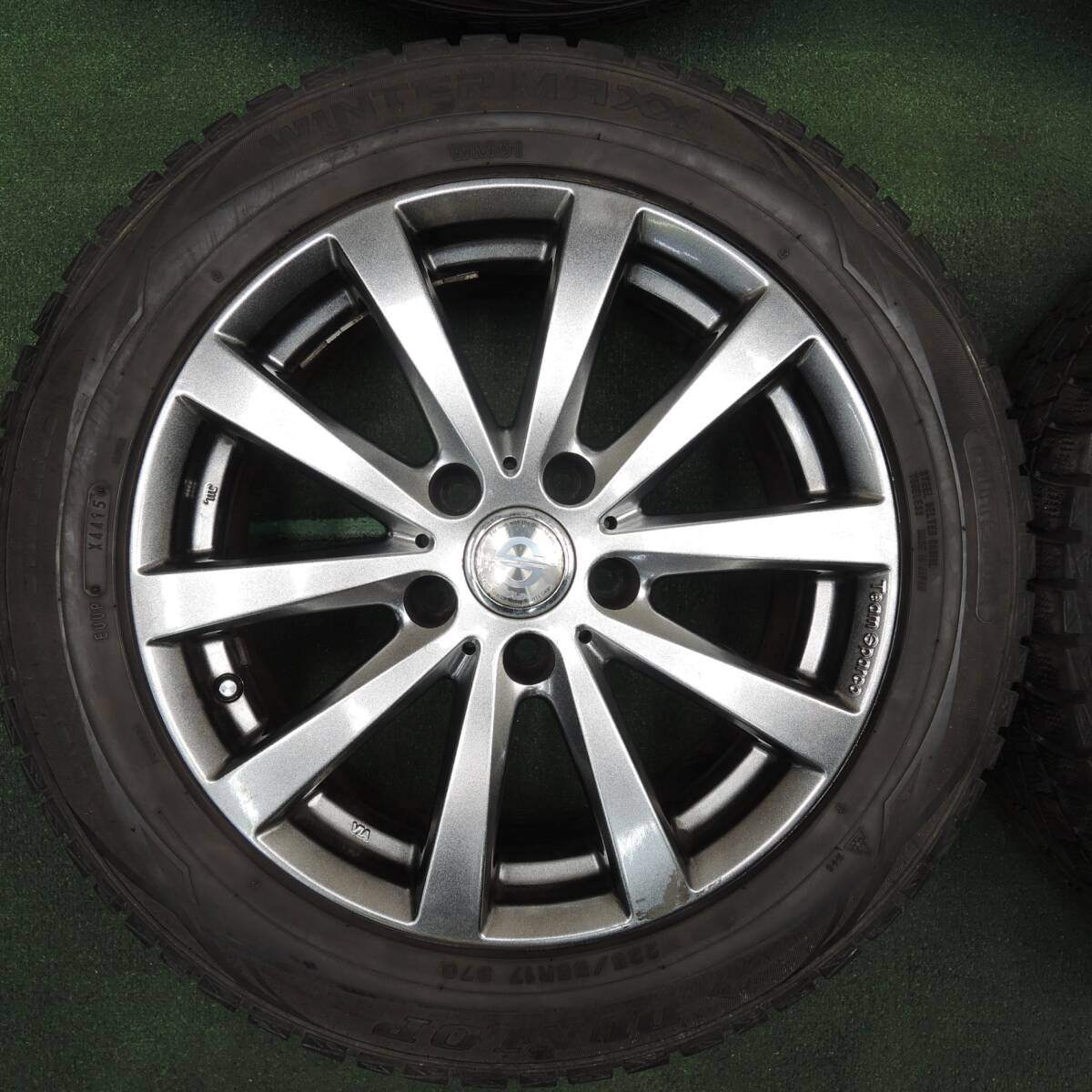 4本価格★BMW等 Team Sparco 225/55R17 スタッドレス ダンロップ ウインターマックス WM01 PCD120/5H★4030104TNス