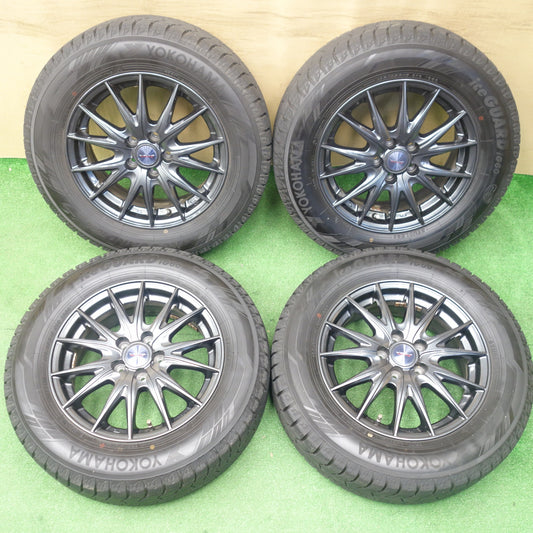 バリ溝！キレイ！ほぼ10分★プリウス 等 195/65R15 スタッドレス ヨコハマ アイスガード iG60 VELVA SPORTZ ヴェルヴァ 15インチ PCD100/5H★6012902KTス
