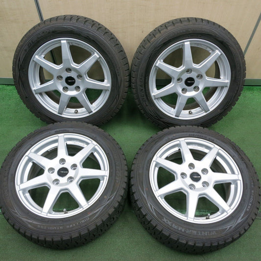 バリ溝！キレイ！9.5分以上★ワーゲン等 TECMAG 205/55R16 スタッドレス ダンロップ WM01 テクマグ PCD112/5H★4052708HAス