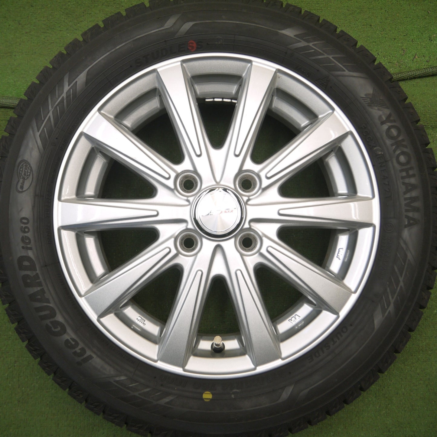 *送料無料* 超バリ溝！21年！キレイ！ほぼ10分★スタッドレス 165/65R14 ヨコハマ アイスガード iG60 JOKER ジョーカー PCD100/4H★4040801Hス