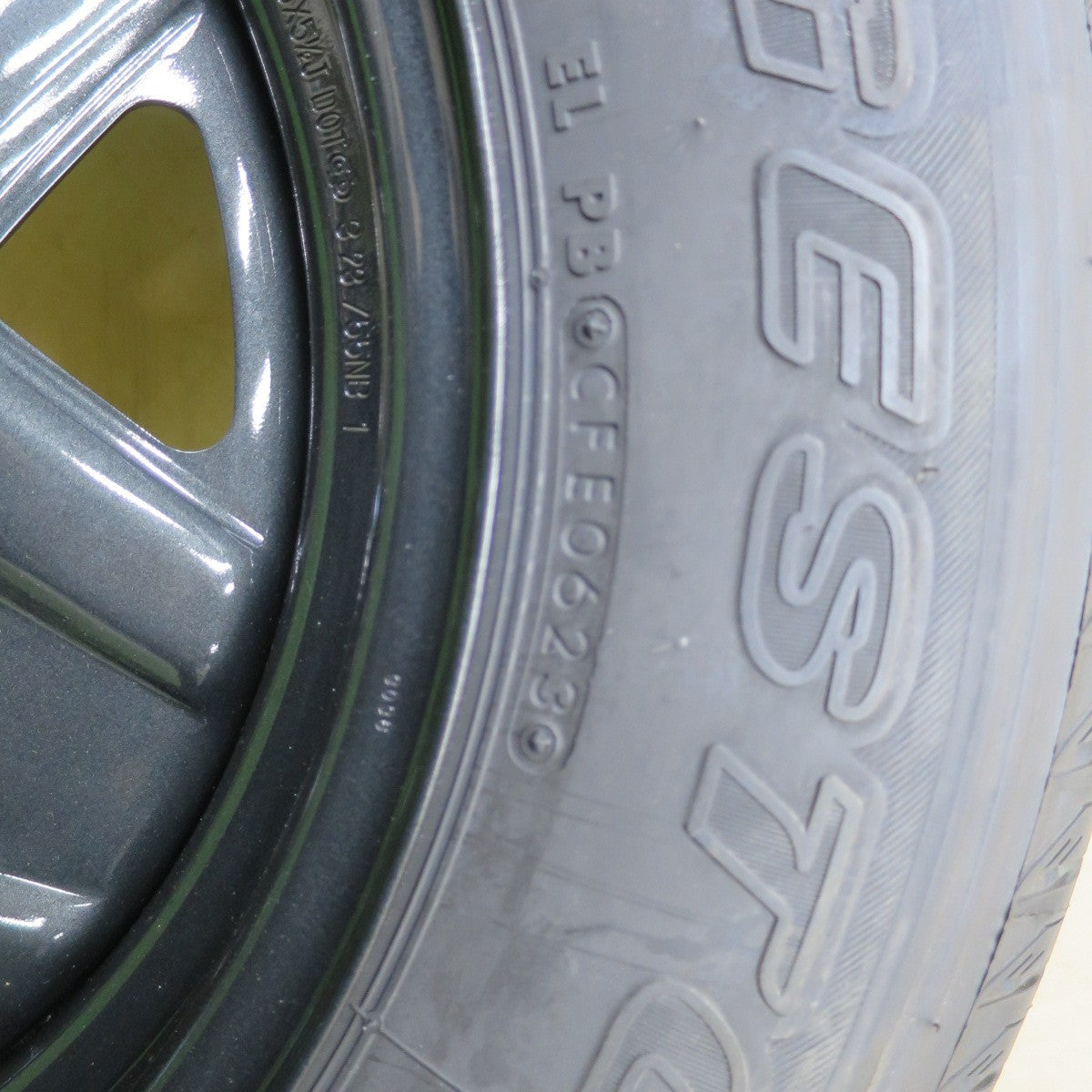 新車外し！23年！1本★スズキ JB64W ジムニー 純正 スチール 175/80R16 ブリヂストン デューラー H/L 852 DUELER 16インチ スペア PCD139.7/5H★6010507ナノ