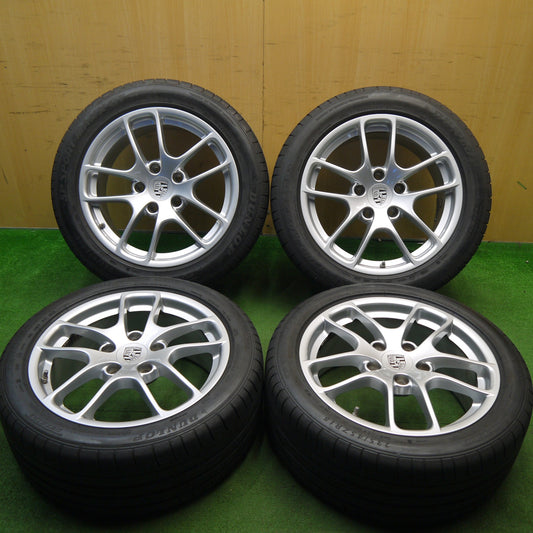キレイ★ポルシェ 981 ケイマン 純正 235/45R18 265/45R18 ダンロップ SPスポーツマックス GT 18インチ PCD130/5H★5041606Hノ