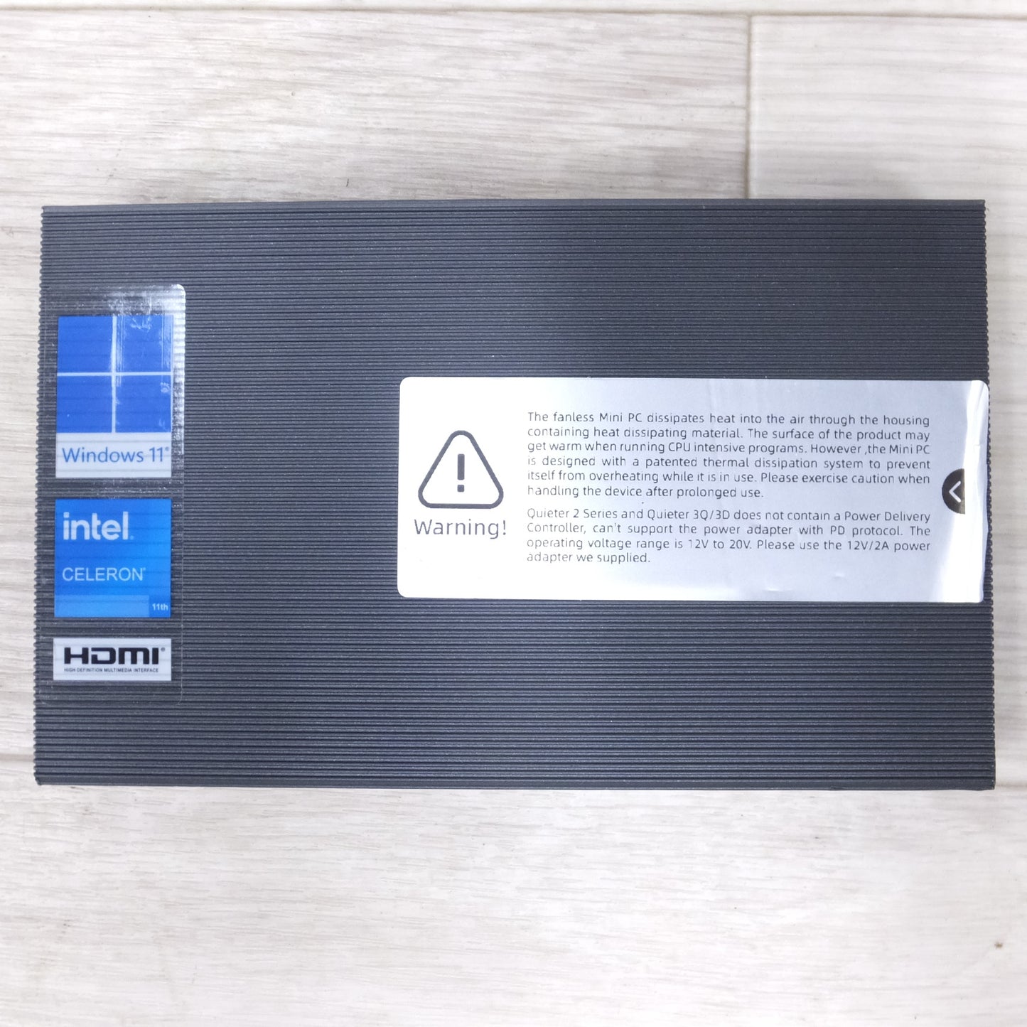 [送料無料] ◆MeLE ファンレス ミニ PC Quieter 3Q 81E N5105 Intel RAM 8GB HDD 128GB Win11 Pro 64bit 電源アダプター 付き (4)◆