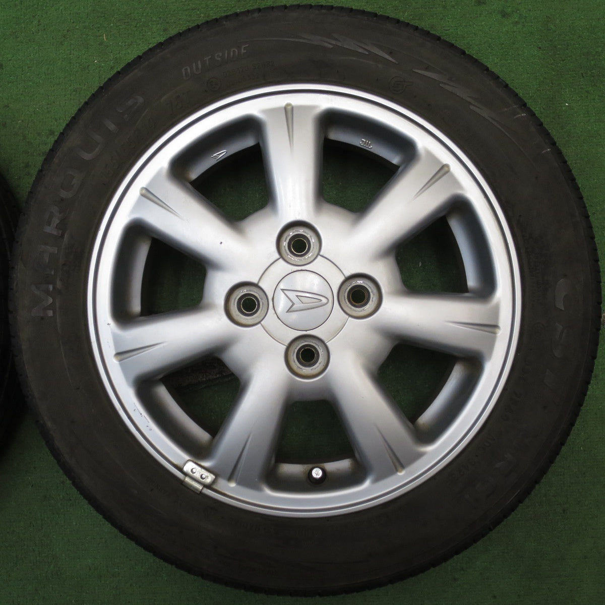 バリ溝！23年！9分★ダイハツ タント 純正 155/65R14 マーキス CST MR61 14インチ PCD100/4H★5081110NJノ