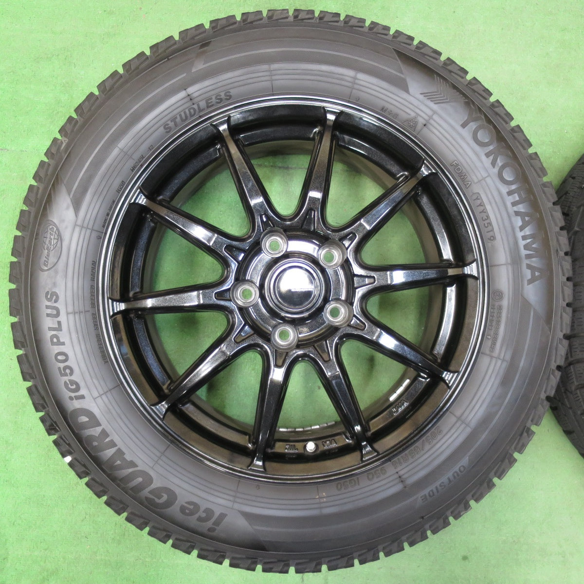 [送料無料] バリ溝！キレイ！9.5分★スタッドレス G-SPEED 205/65R16 ヨコハマ アイスガード iG50 プラス Gスピード 16インチ PCD114.3/5H★4120504イス