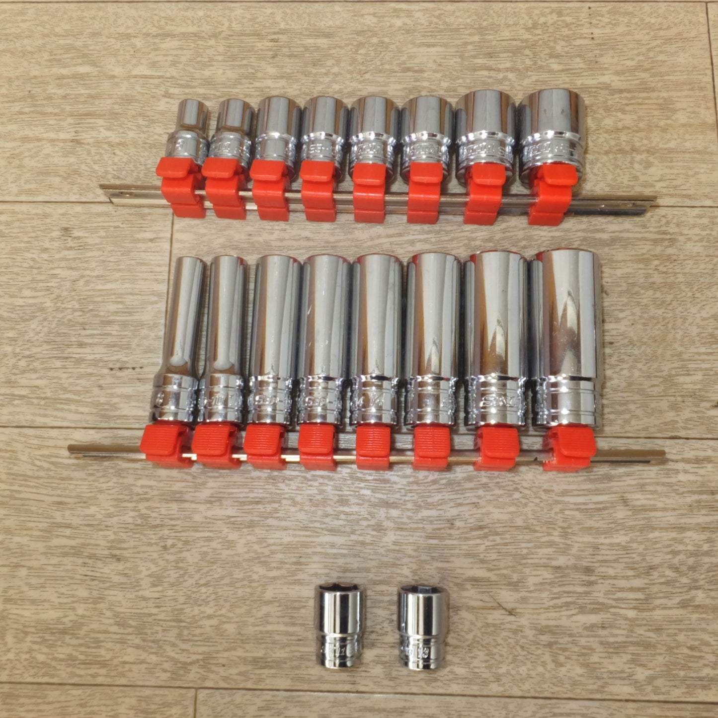 [送料無料] ★トップマン ソケットレンチセット 2点　SK11 各種 ソケット セット　収納バッグ 付★