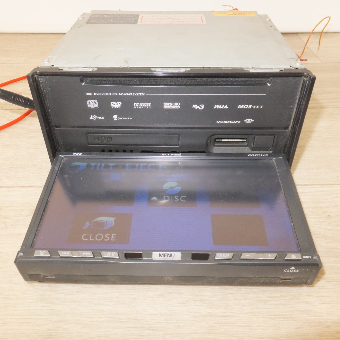 [送料無料] 現状品★イクリプス ECLIPSE HDDナビゲーション AVN557HD[5]★