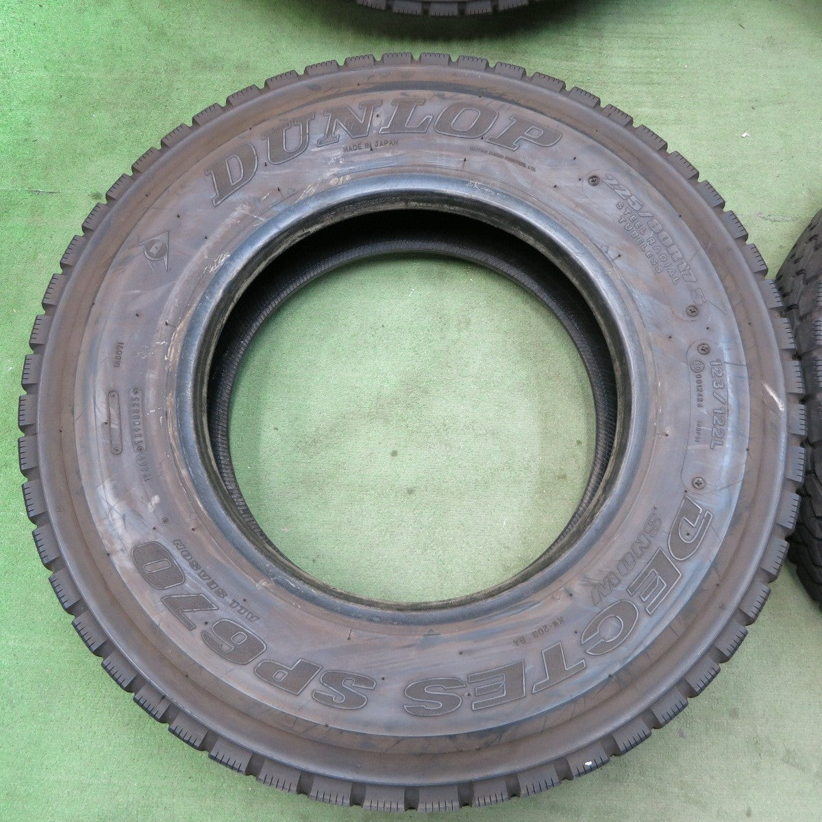 バリ溝！25年！9分★トラック タイヤ 225/80R17.5 123/122L ダンロップ デクテス SP670 ミックス オールシーズン 17.5インチ★5111703ナスタ